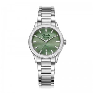 Alexandre Christie AC 8701 Silver Green Lady LDBSSGN